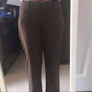 Brown tweed dress pants